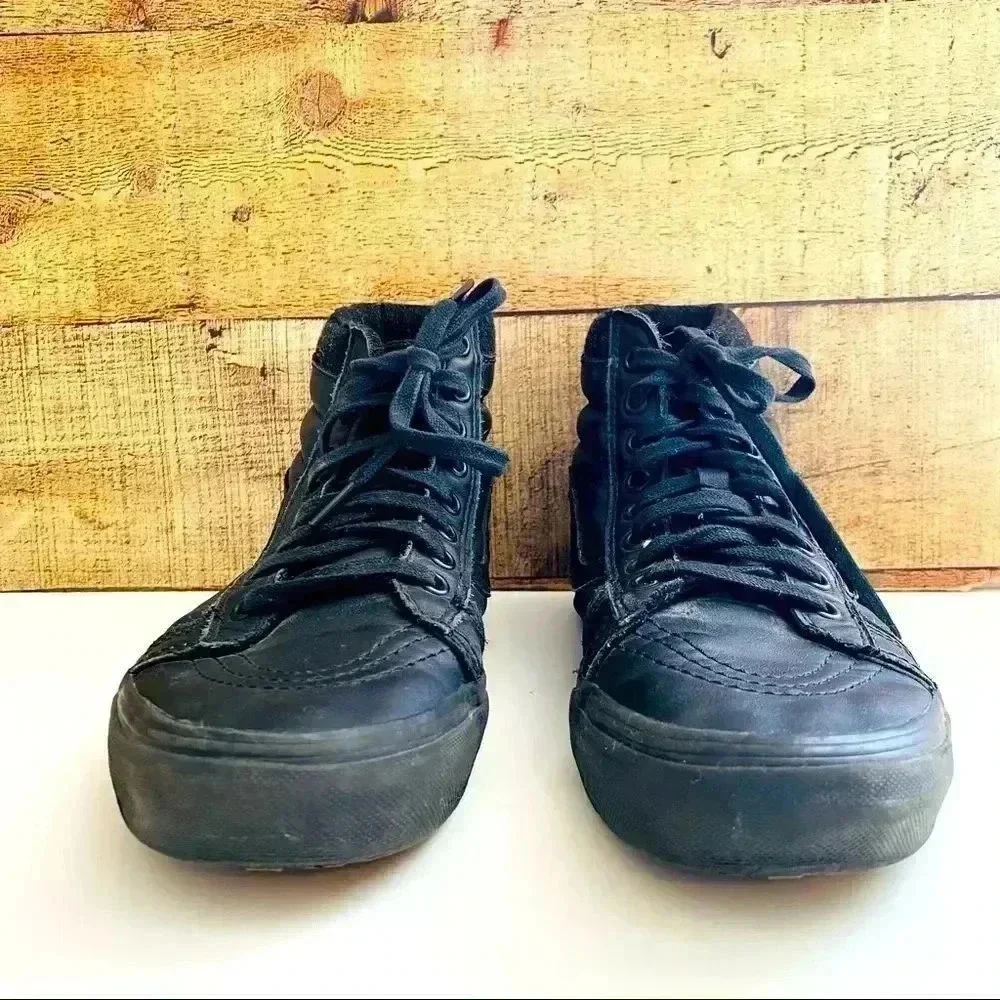 Vans SK8-HI MTE All Weather Black Leather Shoes